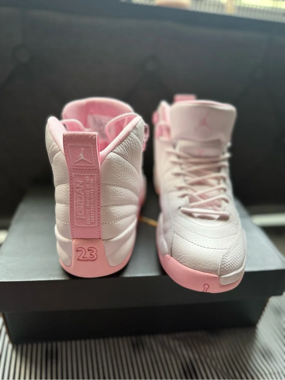 Nike Girls' High-Top Sneakers - Pink/Light Pink